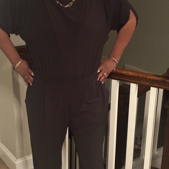 Sophisticated Black Jumpsuit - Picture 2 of 4